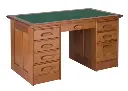 [BOK-5-02-kr---A100] Boknäs Kirjoituspöytä laatikostoilla 140 x 76 cm (02 Keskiruskea).webp