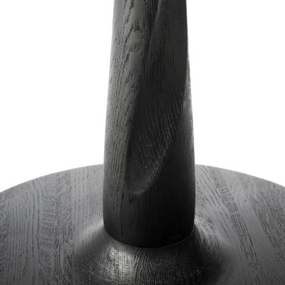 Torsion-ruokapöytä, musta, 70x70cm