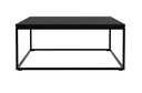 Sohvapöytä Thin 70 x 70 cm, musta