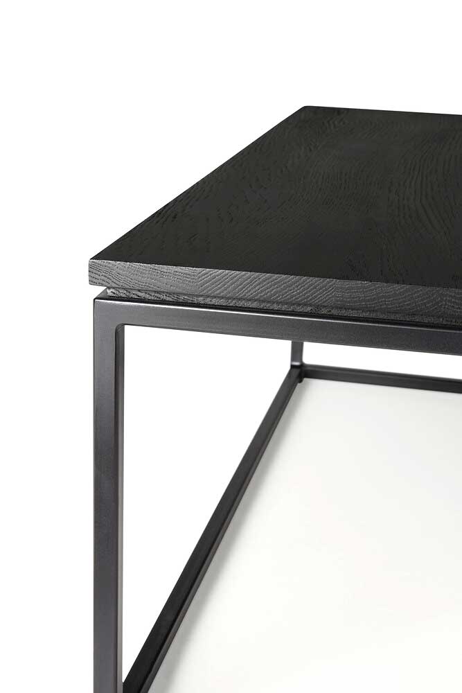 Sohvapöytä Thin 70 x 70 cm, musta