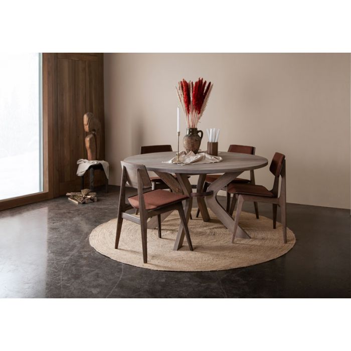 Pyöreä ruokapöytä Sydney 140 cm, jatkettava