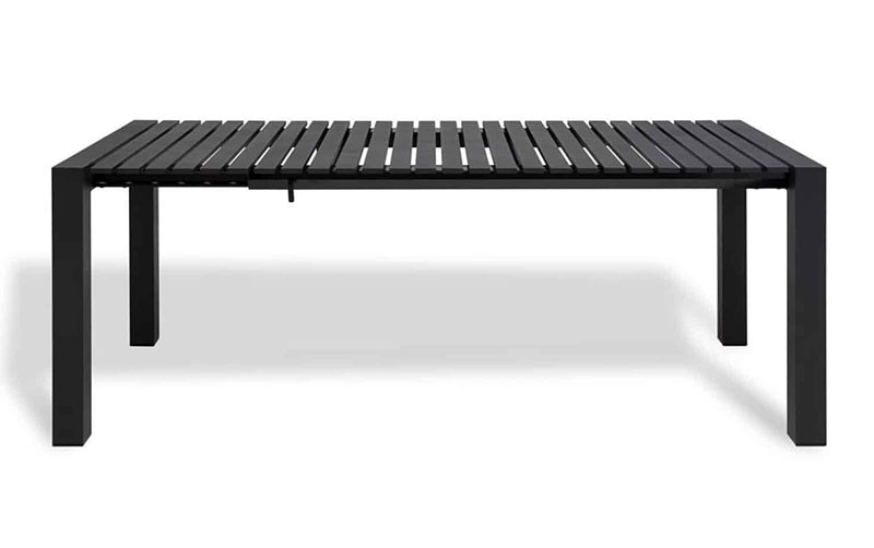 Jatkettava pöytä Mindo 111, 162 x 60 cm, Dark Grey