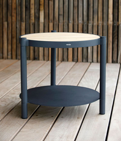 Sivupöytä Mindo 107, 50 cm, Dark Grey