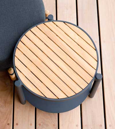 Sivupöytä Mindo 107, 50 cm, Dark Grey