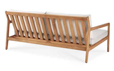 Sohva Jack Outdoor 180 cm, tiikki, Off White