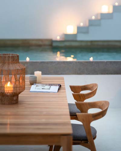 Ruokapöytä Bok Outdoor, tiikki