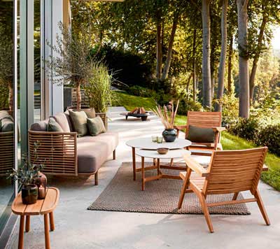 Lepotuoli Flip, tiikki