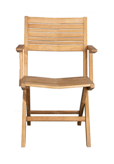 Taittotuoli Flip käsinojilla, tiikki