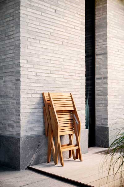 Taittotuoli Flip, tiikki