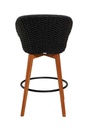 Baarituoli Peacock, Dark Grey