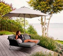 Daybed Horizon, musta-harmaa