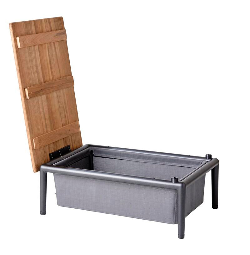 Sohvapöytä laatikolla Conic 74 x 52 cm, Grey
