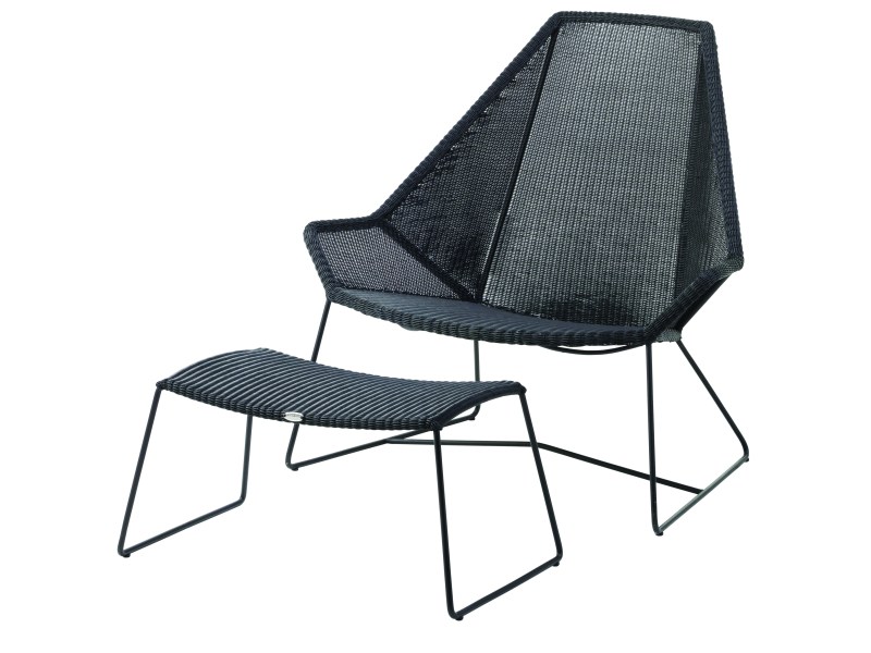 Korkeaselkäinen nojatuoli Breeze, Black