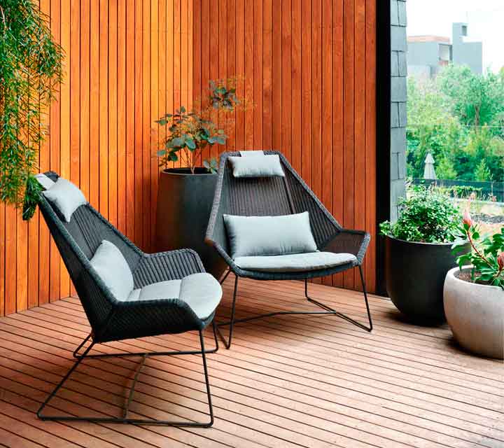 Korkeaselkäinen nojatuoli Breeze, Black