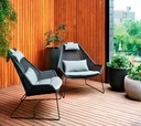 Korkeaselkäinen nojatuoli Breeze, Black