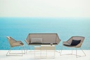 Loungetuoli Breeze, White Grey