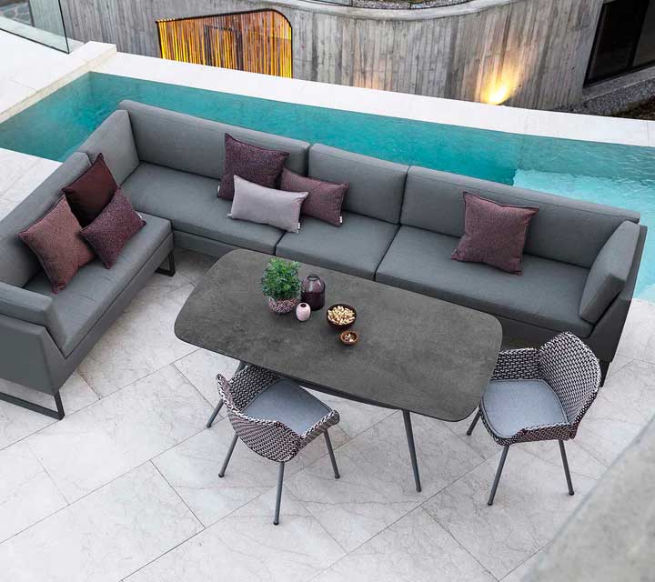 Sohva Flex 2:n istuttava vasen, Grey