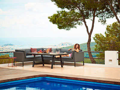 Sohva Flex 2:n istuttava oikea, Grey