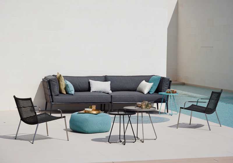Loungetuoli Straw, Anthracite