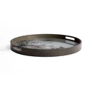 Pyöreä tarjotin Aged Mirror 48 cm, peililasia