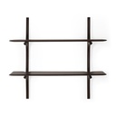 Seinähylly PI, kaksi hyllytasoa 100 x 91 cm