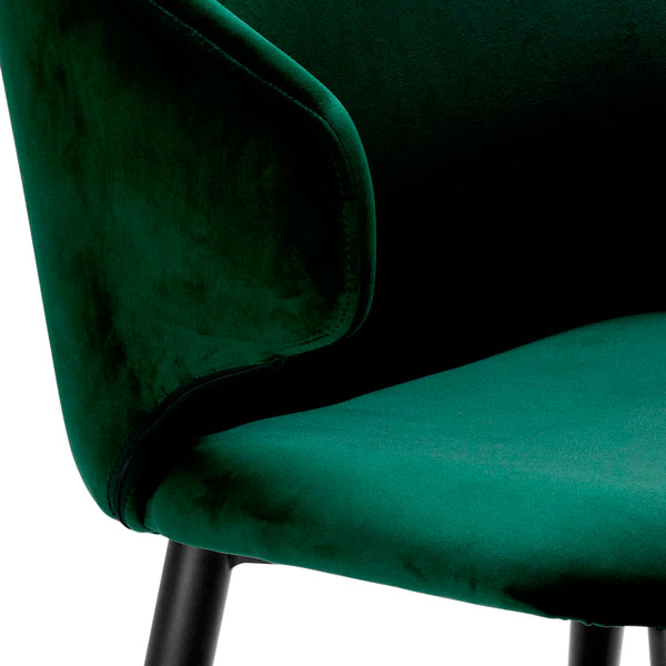 Ruokapöydän tuoli Volante, Roche Dark Green