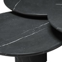 Sohvapöytä Naples 3 kpl, musta marmori