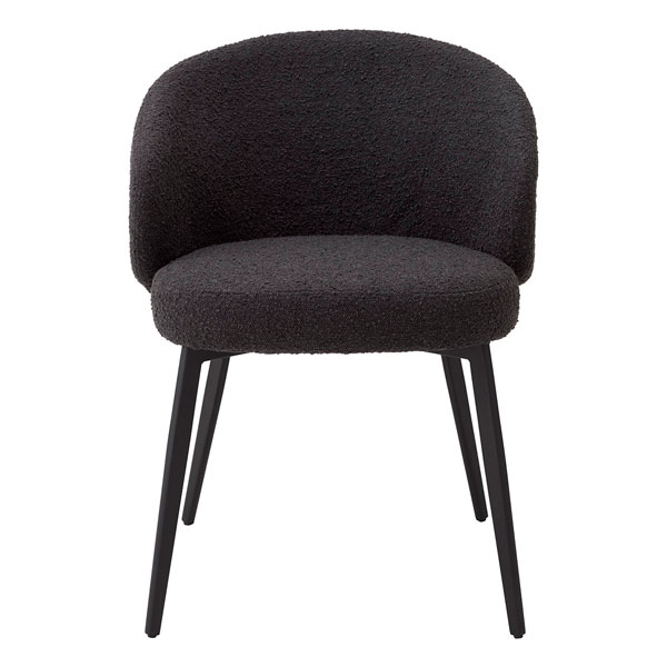 Käsinojatuoli Lloyd 2 kpl, Bouclé Black