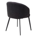 Käsinojatuoli Lloyd 2 kpl, Bouclé Black