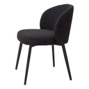 Ruokapöydäntuoli Lloyd 2 kpl, Bouclé Black