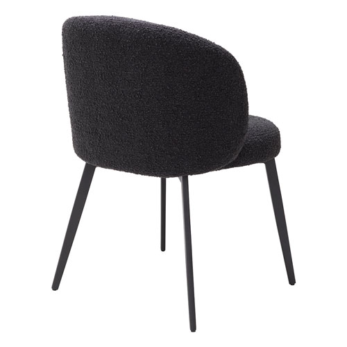 Ruokapöydäntuoli Lloyd 2 kpl, Bouclé Black