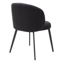 Ruokapöydäntuoli Lloyd 2 kpl, Bouclé Black