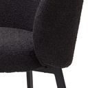 Ruokapöydäntuoli Lloyd 2 kpl, Bouclé Black