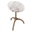 Sivupöytä Cortina Oval 45,5 x 34,5 cm, marmori