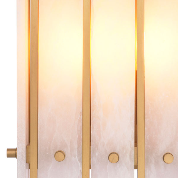 Seinävalaisin Sparks S, Antique Brass, alabasteri