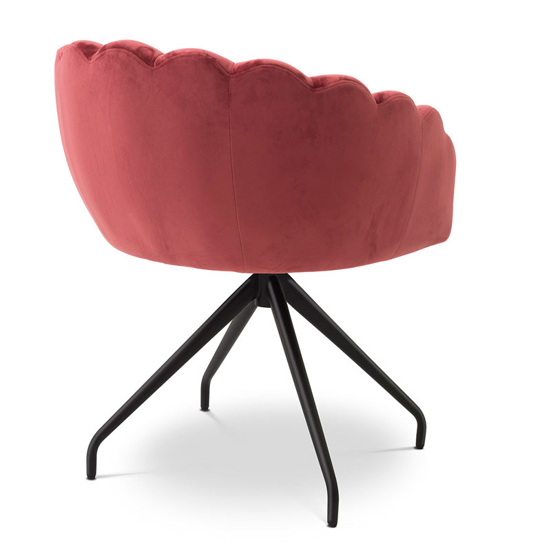 Ruokapöydän tuoli Luzern, Savona Faded Red velvet