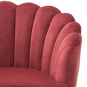 Ruokapöydän tuoli Luzern, Savona Faded Red velvet