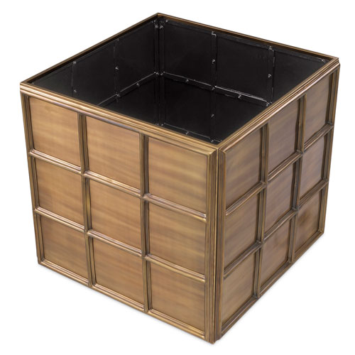 Kasviruukku Grid L, Vintage Brass