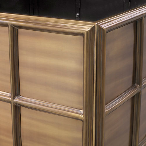 Kasviruukku Grid L, Vintage Brass