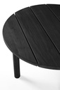 Sohvapöytä Quatro Outdoor 68 cm, tiikki, musta