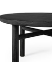 Sohvapöytä Quatro Outdoor 68 cm, tiikki, musta