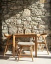 Jakkara Osso Outdoor, tiikki, pehmusteella