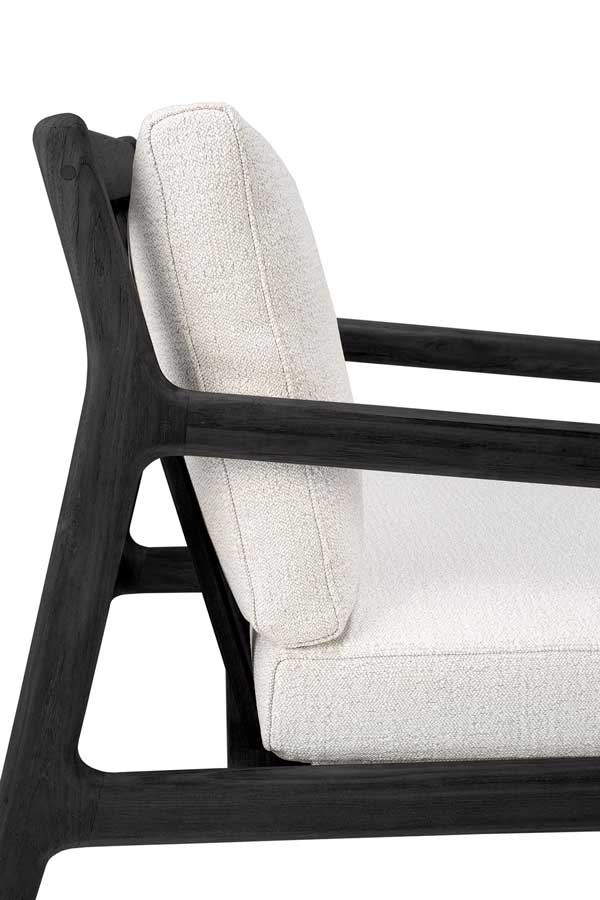 Nojatuoli Jack Outdoor, tiikki, Off White