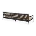 Sohva Jack Outdoor 265 cm, tiikki, musta, Natural