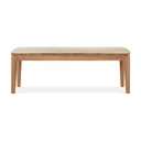 Penkki Bok Outdoor 137 cm, tiikki, pehmusteella