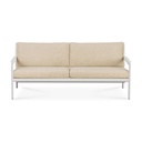 Sohva Jack Outdoor 180 cm, alumiini, pehmusteella