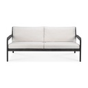 Sohva Jack Outdoor 180 cm, tiikki, musta, Off white
