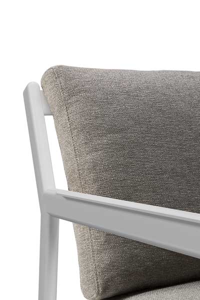 Nojatuoli Jack Outdoor, alumiini, pehmusteella