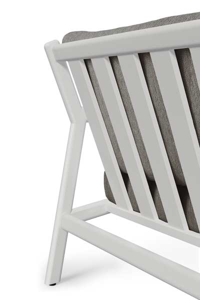 Sohva Jack Outdoor 180 cm, alumiini, pehmusteella