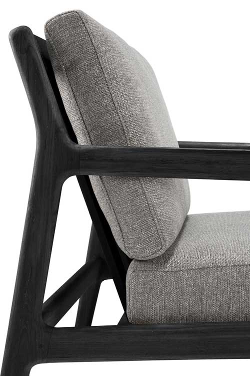 Nojatuoli Jack Outdoor, tiikki, musta, Mocha